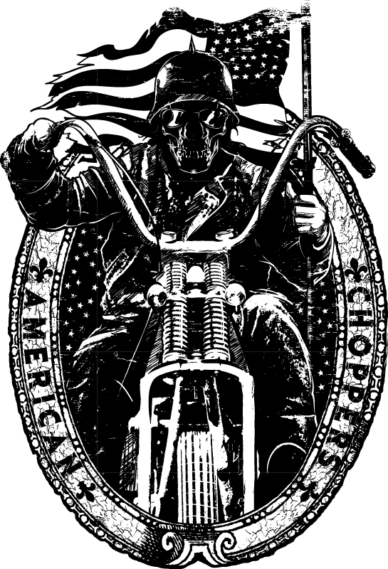 American Chopper Vector Art EPS File