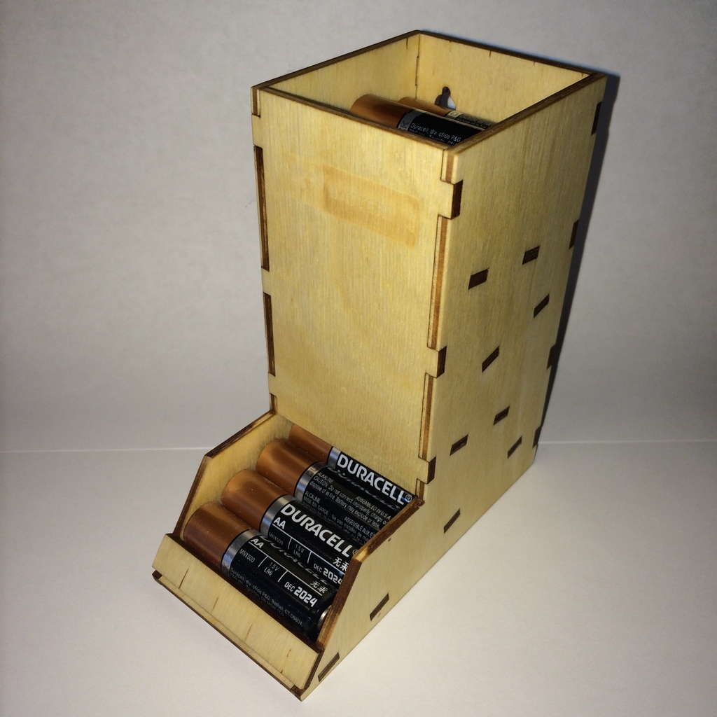 Laser Cut AA Battery Holder PDF File