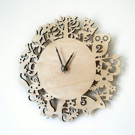 Laser Cut Animal Wall Clock Cdr File Free Vector File