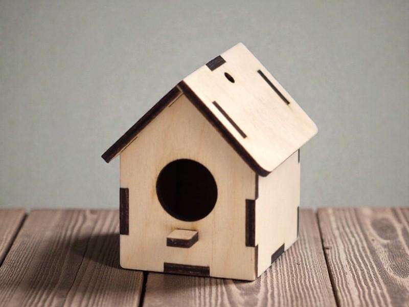 Laser Cut Bird house 3mm Free Download