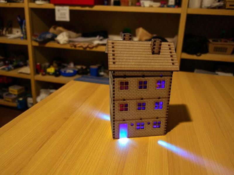 Laser Cut Brick Dollhouse 1.1mm free SVG file download