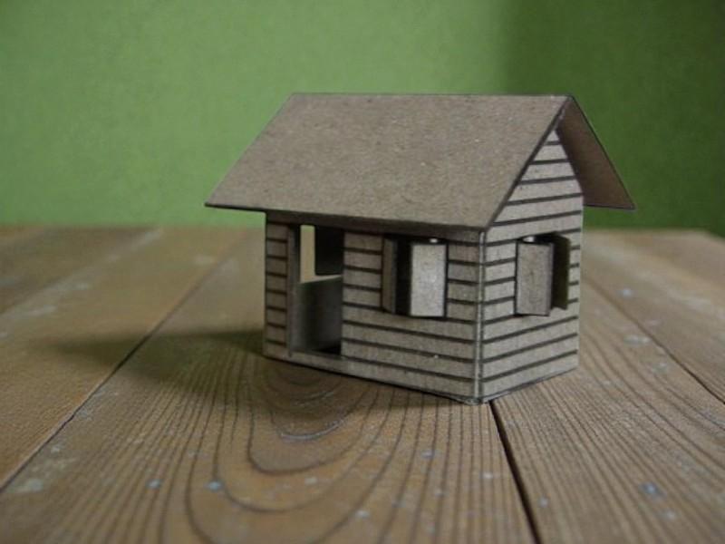 Laser Cut Cardboard House Free Download