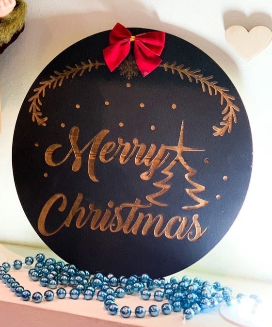 Laser Cut Christmas Display Plate Decor Cdr File Free Vector File