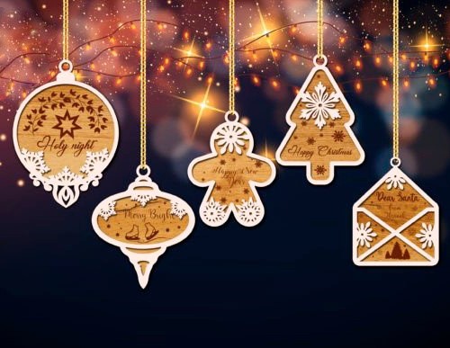 Laser Cut Christmas Layered Toys Decor Cdr File Free Vector File