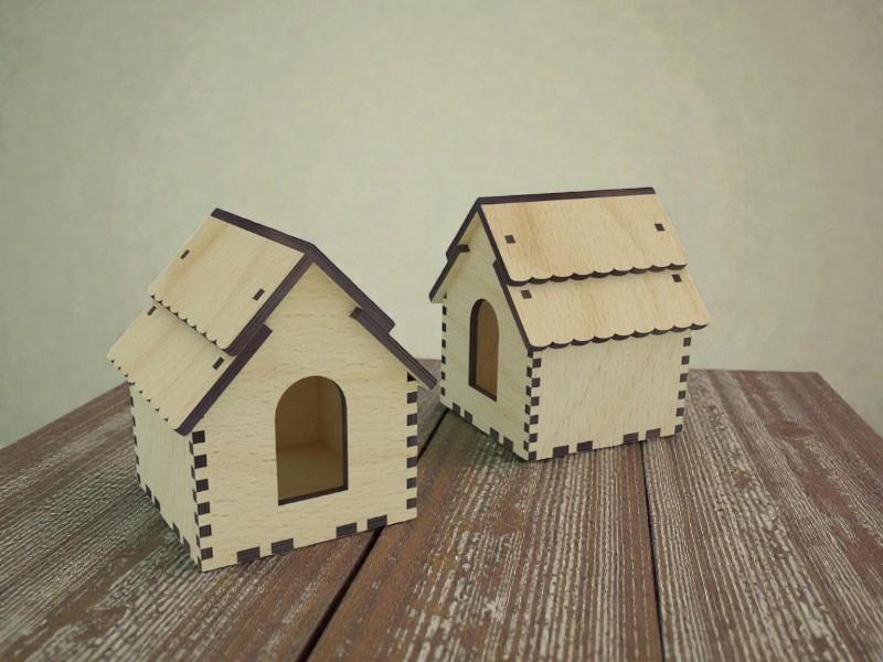 Laser Cut Christmas Tree House 4mm Free Download
