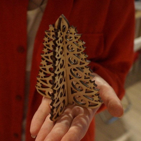 Laser Cut Christmas Tree New Year Decor Cdr File Free Vector File