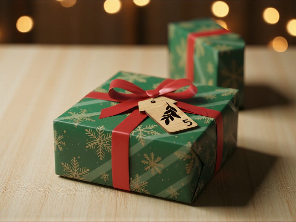 Laser Cut Countdown Christmas Gift Tag