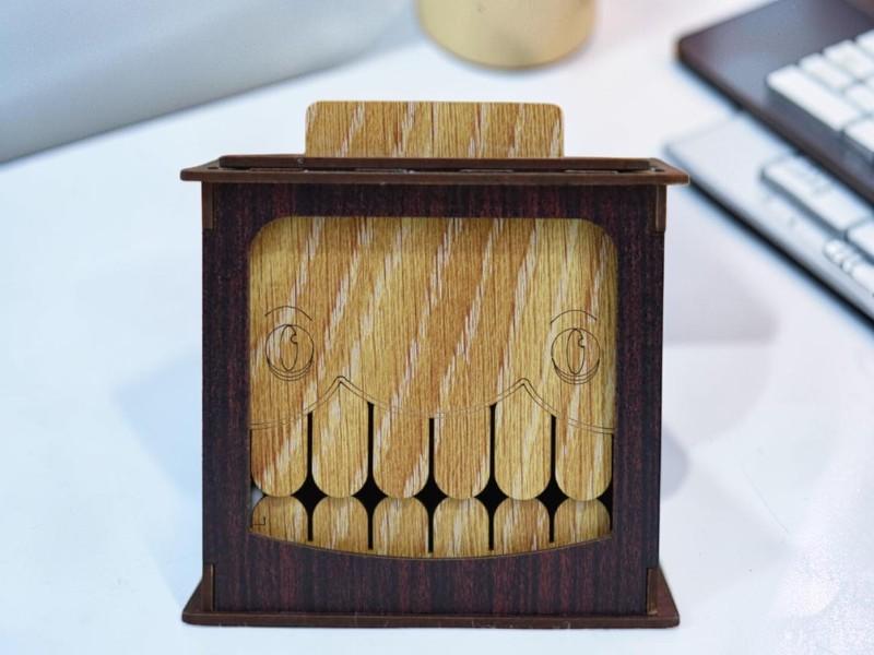 Laser Cut Creepy Wooden Box 3mm Free Download