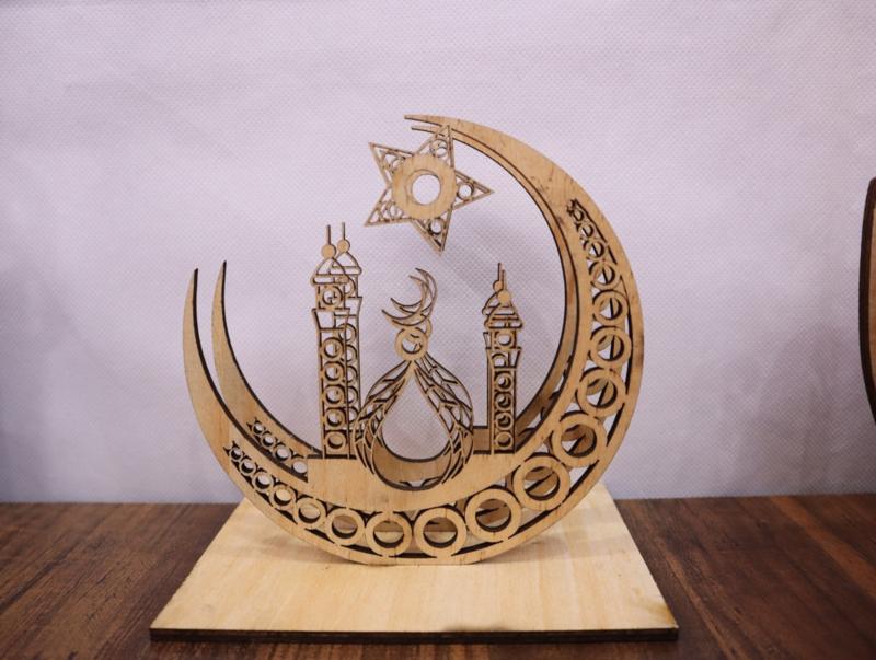 Laser Cut Crescent Napkin Holder 4mm Free Download CDR File