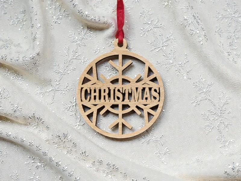 Laser Cut Custom Name Snowflake Ball Free Download