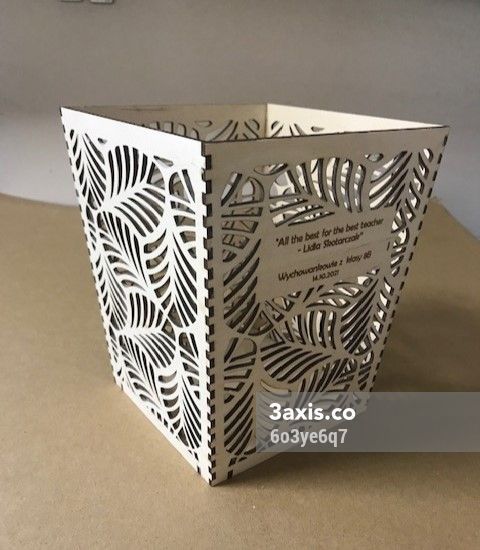 Laser Cut Decorative Pen And Pencil Holder PDF File