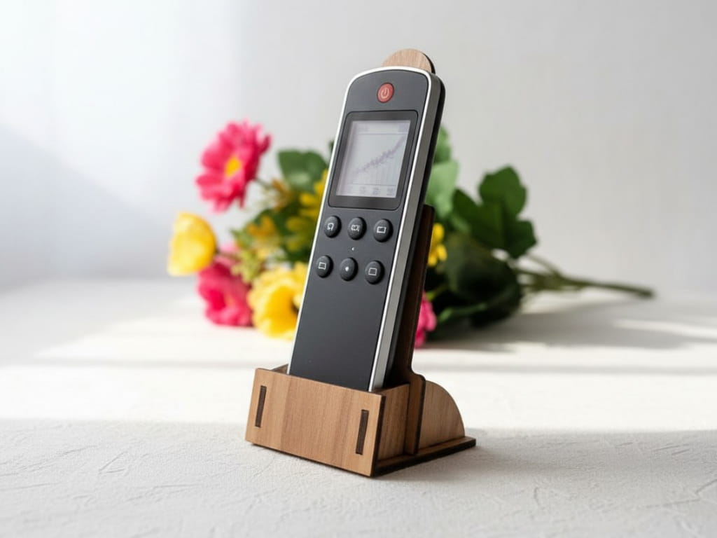 Laser Cut Desktop Remote Control Holder Stand