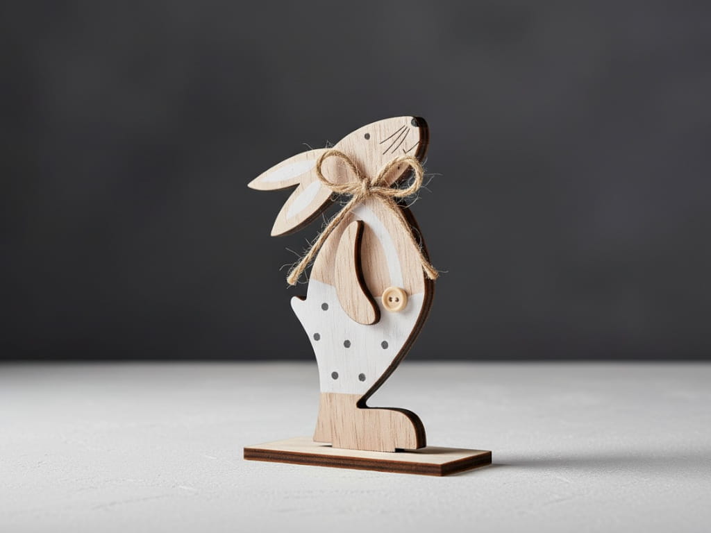 Laser Cut Easter Bunny Holiday Decor