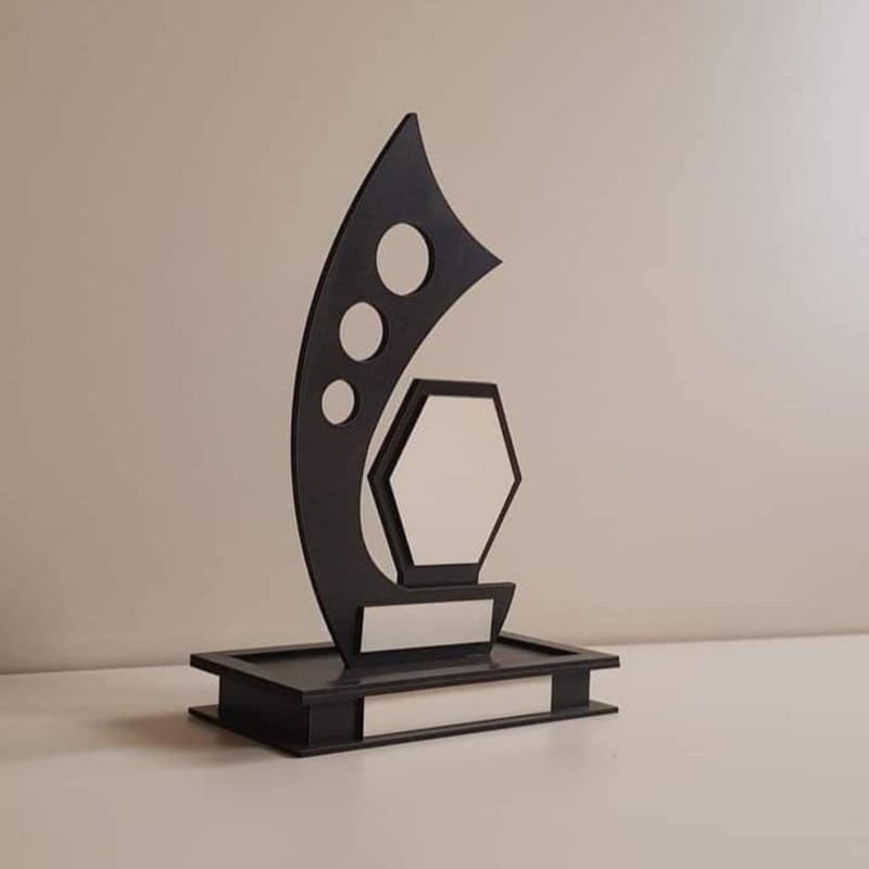 Laser Cut Employee Awards and Recognition Trophy