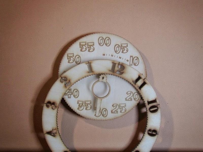 Laser Cut Gear Clock