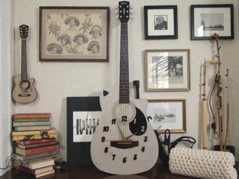 Laser Cut Guitar Wall Clock