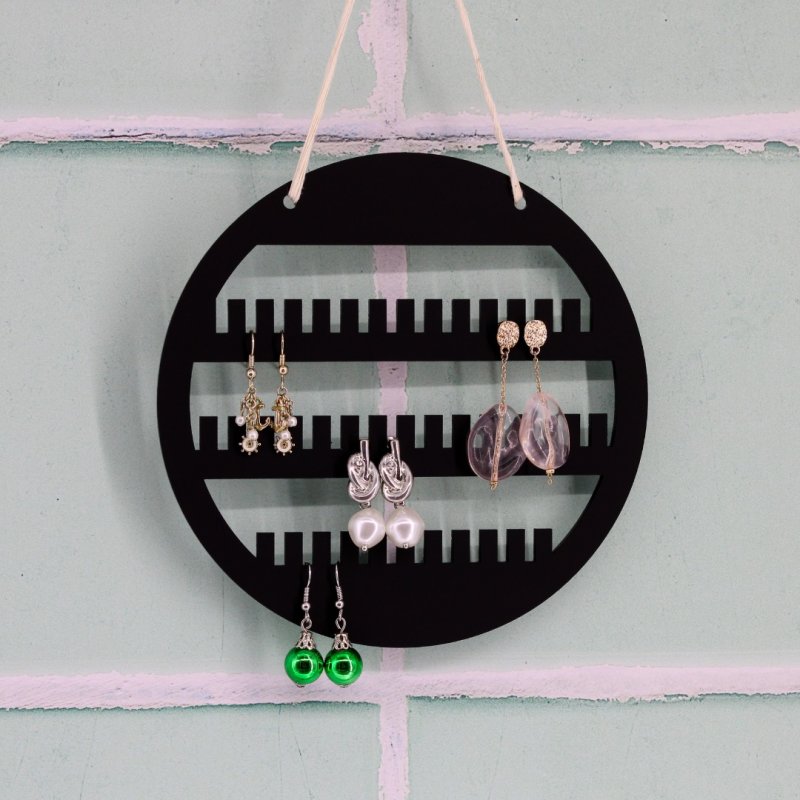 Laser Cut Hanging Jewelry Organizer Wall Jewelry Holder