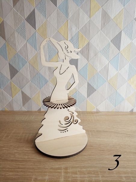 Laser Cut Lady Napkin Holder  Elegant Table Centerpiece Decor