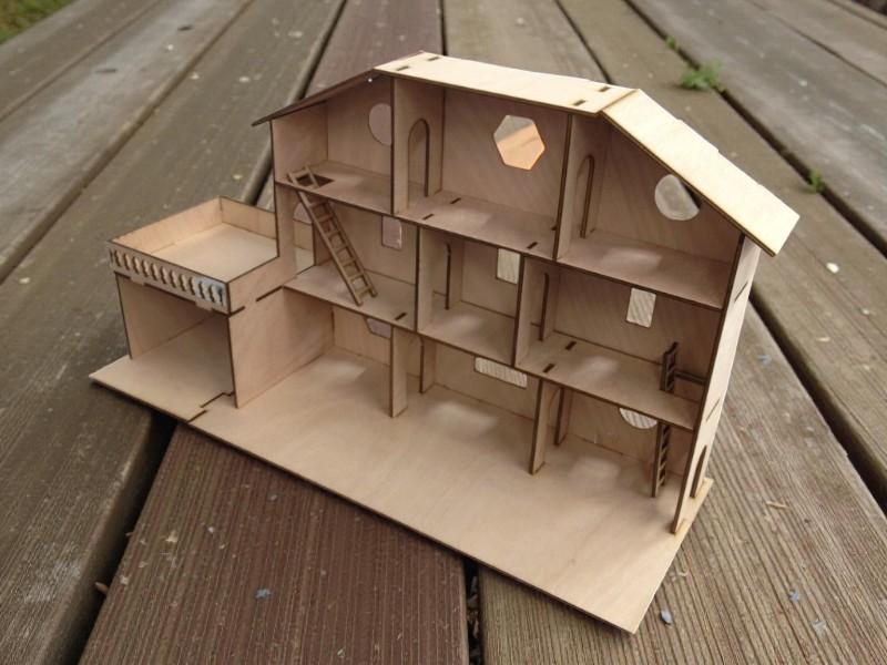 Laser Cut Large Dollhouse Playmobil House 5mm Free Download