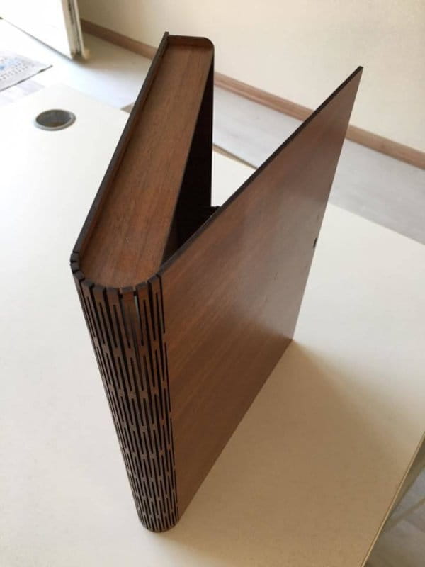 Laser Cut MDF Book Box with Living Hinge