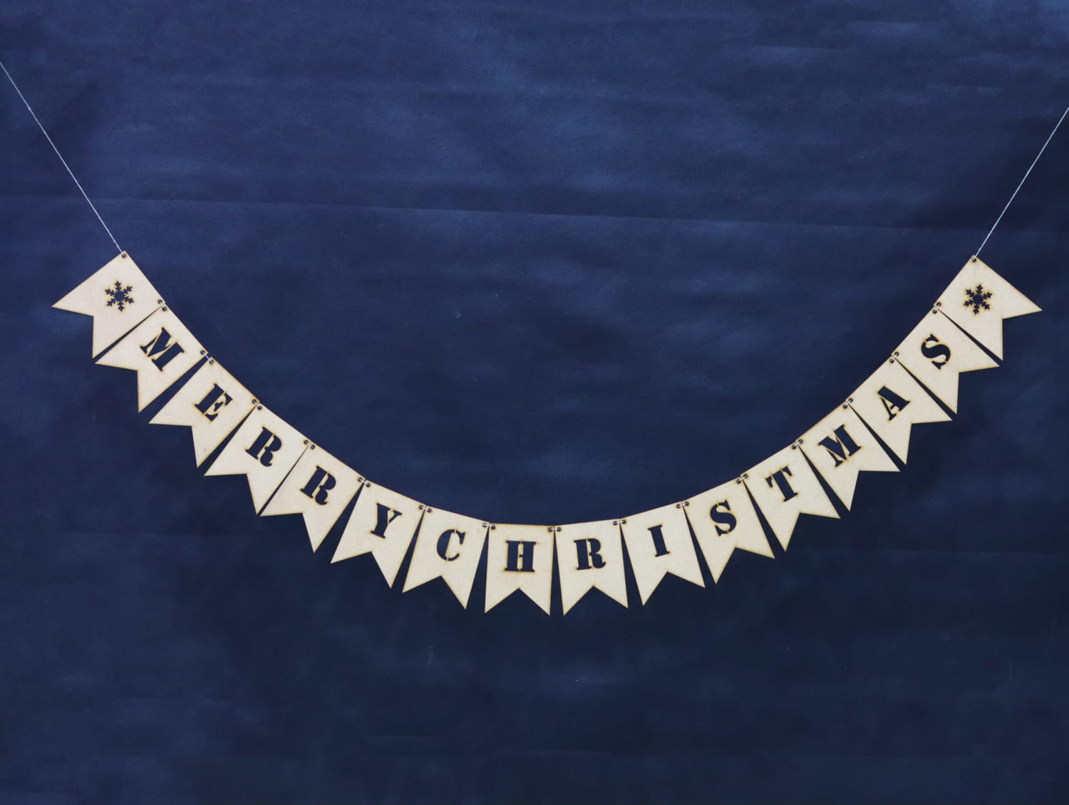 Laser Cut Merry Christmas Bunting Decoration All File