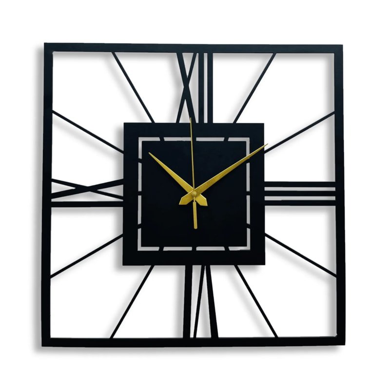 Laser Cut Modern Minimalist Wall Clock SVG File