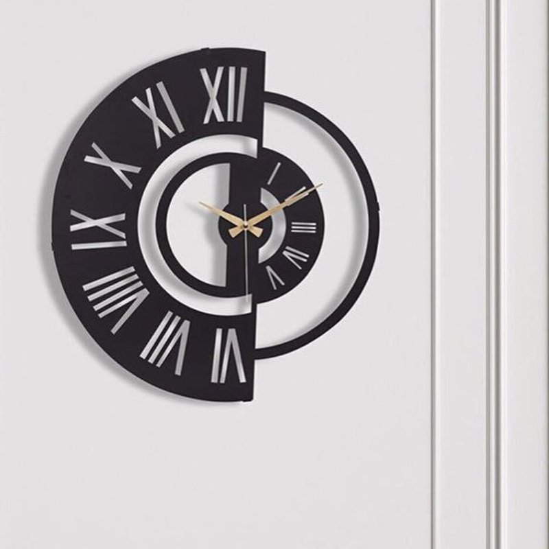 Laser Cut Modern Wall Clock CDR File