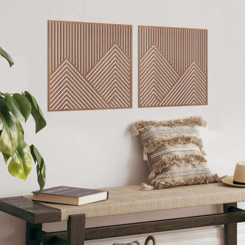 Laser Cut Mountain Wall Art Panel SVG File