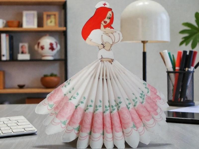 Laser Cut Nurse Napkin Holder Kitchen Decor 4mm Free Download