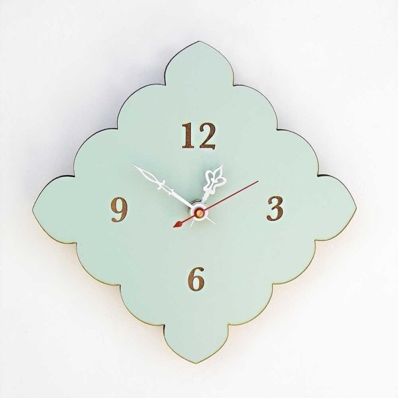 Laser Cut Scalloped Clock CDR File