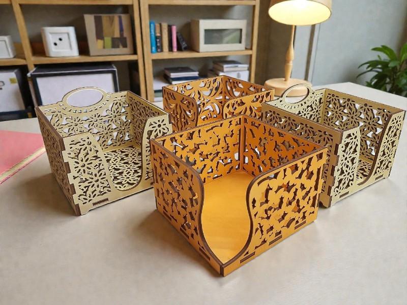 Laser Cut Square Napkin Holder 3mm Free Download