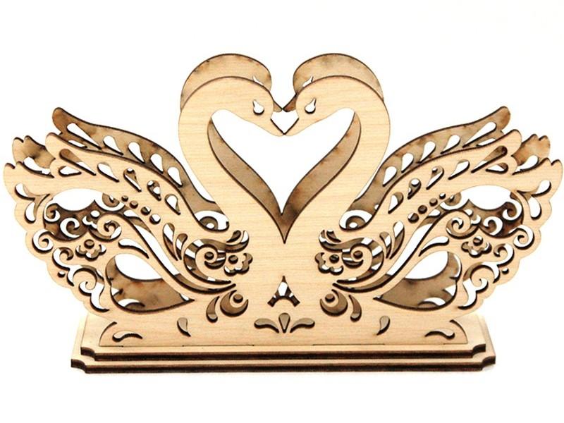 Laser Cut Swan Napkin Holder 4mm Free Download
