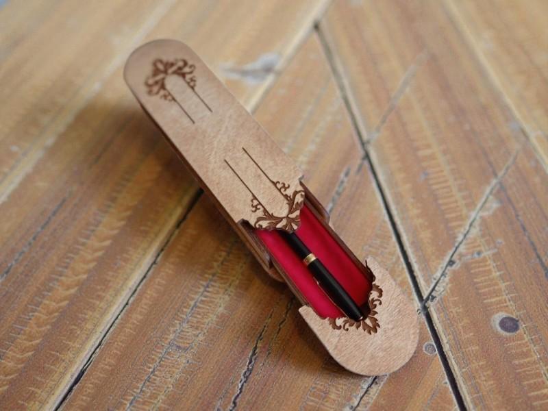 Laser Cut Wooden Decorative Pen Case 3mm Free Download