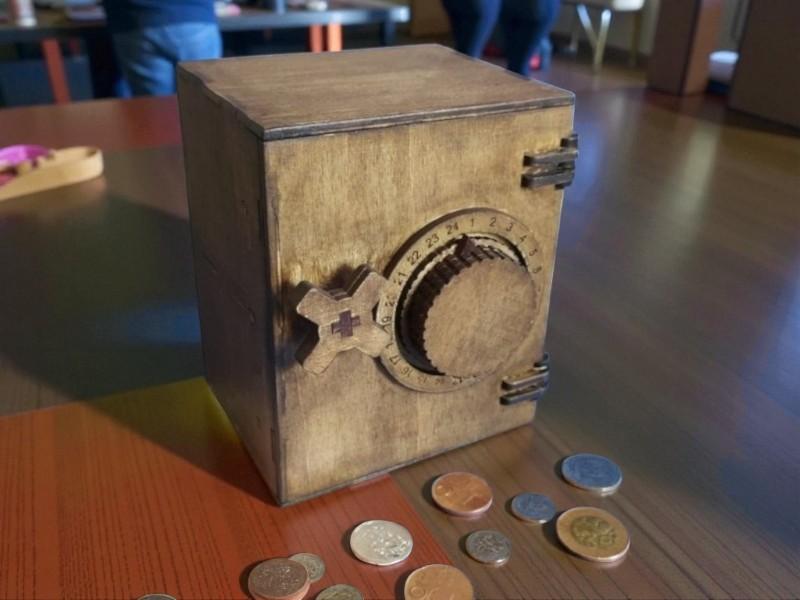 Laser Cut Wooden Safe Box Treasure Storage Wooden Money Box 4mm Free Download