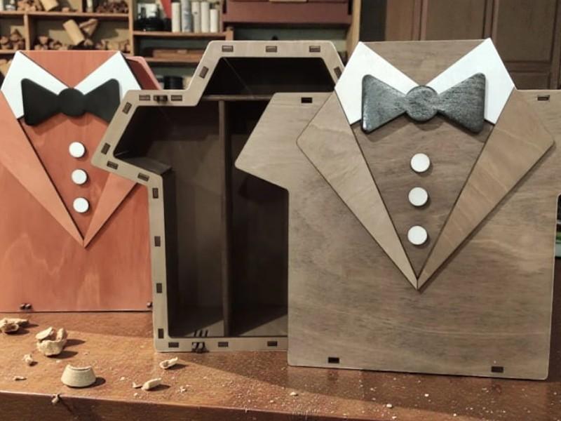 Laser Cut Wooden T Shirt Shape Box 4mm Free Download