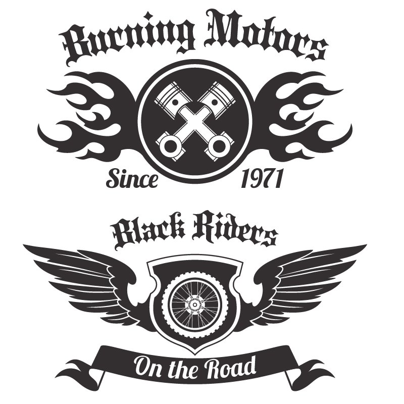 Motorcycle Club Vector Art EPS File