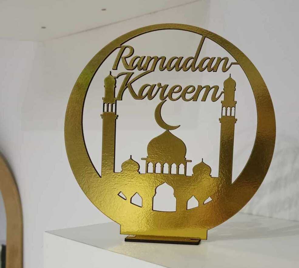 Ramadan Kareem Table Stand Decor Laser Cut File
